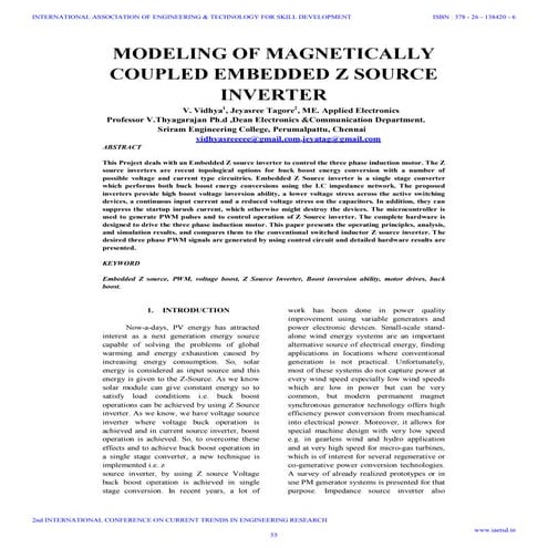 Iaetsd modeling of magnetically