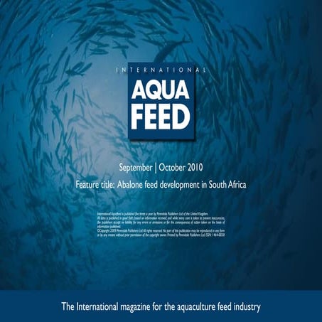 Abalone feed development in South Africa