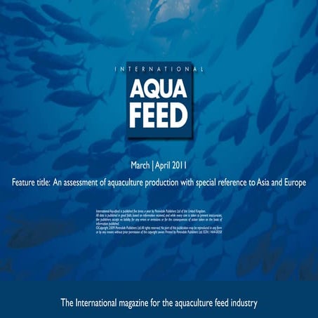 An assessment of aquaculture production with special reference to Asia and Eu...