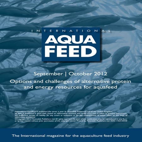 Options and challenges of alternative protein and energy resources for aquafeed