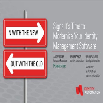 Signs It's Time to Modernize Your Identity Management Software