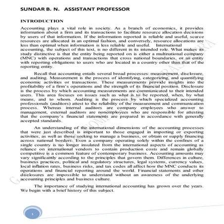 International Accounting