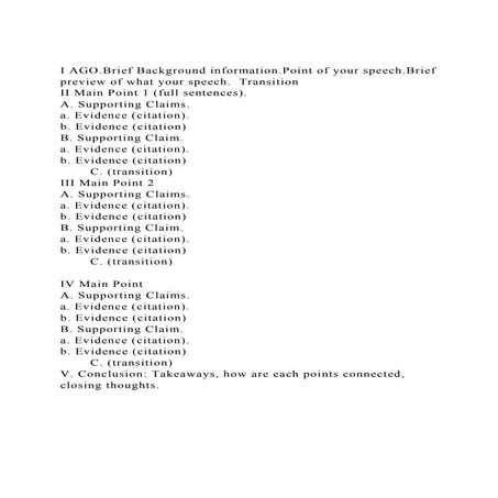 I AGO.Brief Background information.Point of your speech.Brief prev.docx