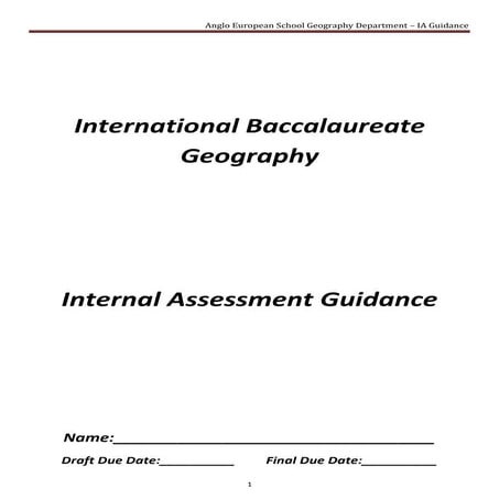 IA Guidance Booklet