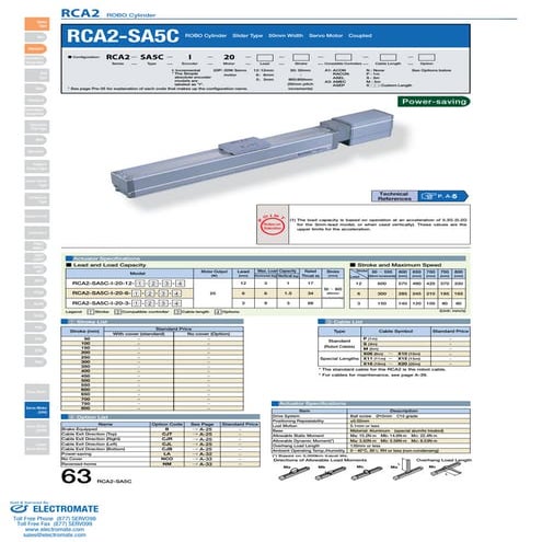 Iai rca2 sa5_c_specsheet