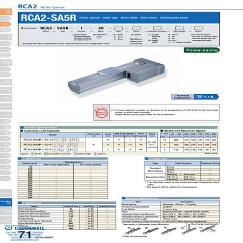 Iai rca2 sa5_r_specsheet