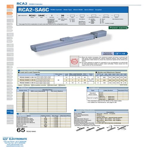 Iai rca2 sa6_c_specsheet