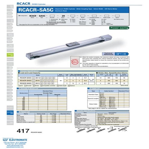 Iai rcacr sa5_c_specsheet