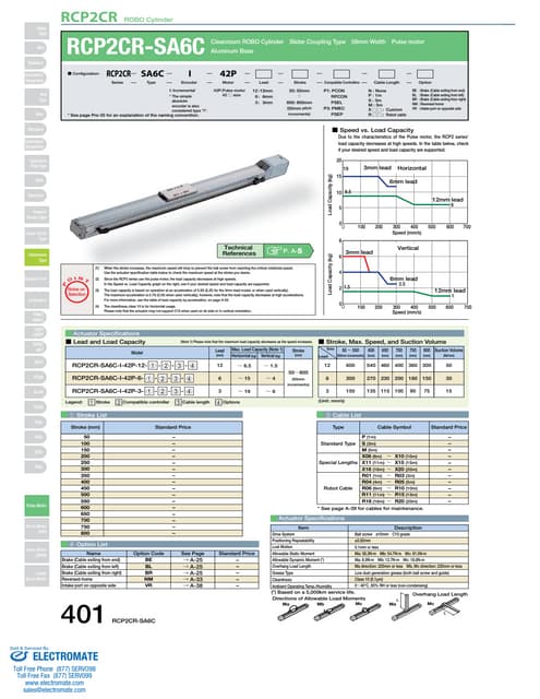 Iai rcp2 sa6_c_specsheet | PDF