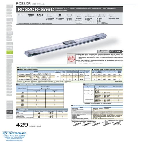 Iai rcs2 cr_sa6c_specsheet