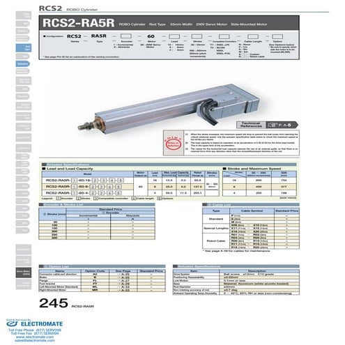 Iai rcs2 ra5_r_specsheet