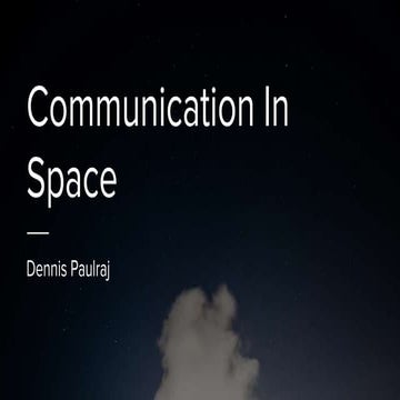 Communication in space