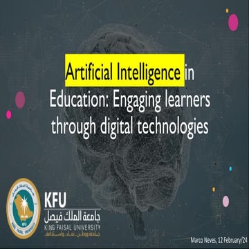 King Faisal University Training AI and Education