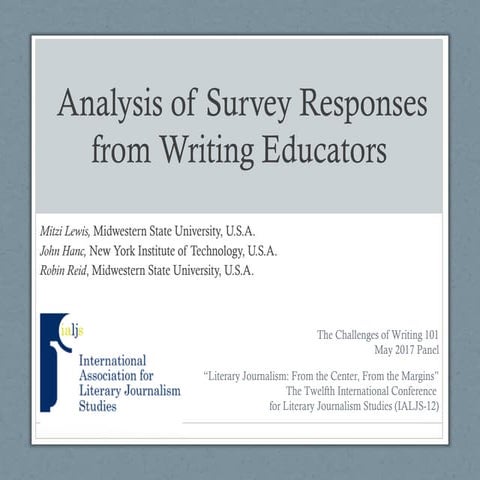 The Challenges of Writing 101