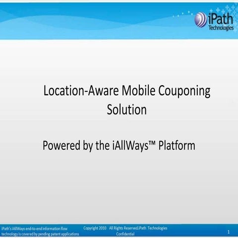 Location aware Mobile Couponing 