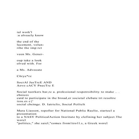 ial worklu alreacly knowthe cnd of thelacement, .docx