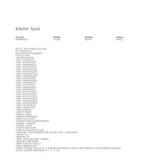 Documento banca dati Enav 2