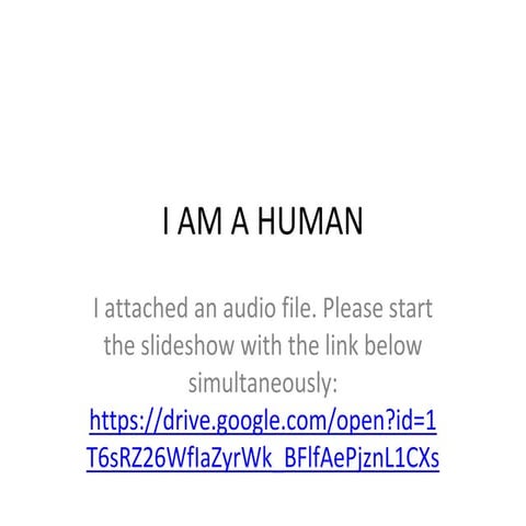 I am a human (1) | PPT