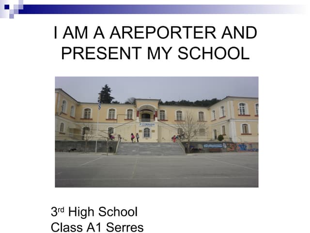 I am a reporter