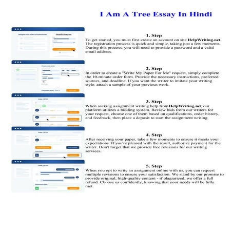 I Am A Tree Essay In Hindi. Online assignment writing service.