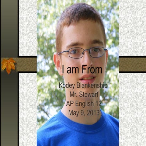 Student Poetry: Where We're From | PPT