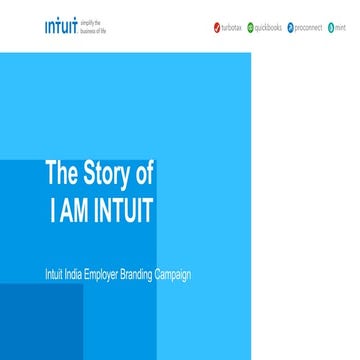 I Am Intuit - An employer branding campaign