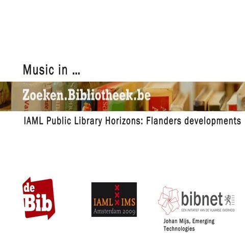 Music in Zoeken.bibliotheek.be