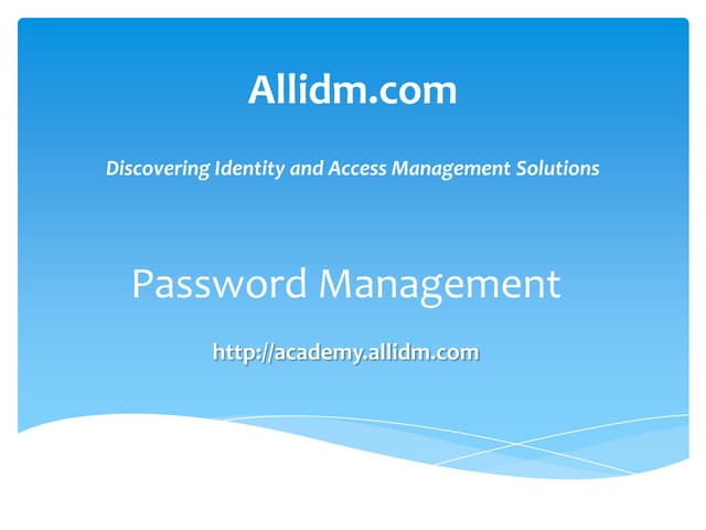 IAM Password