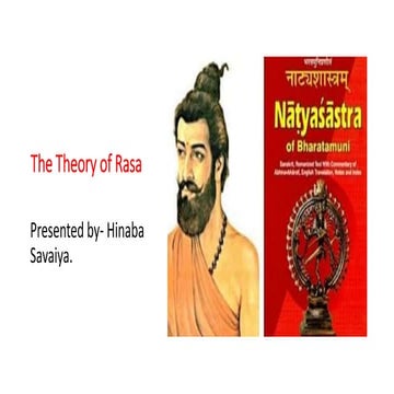 Rasa Theory by Bharat Muni