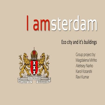I am ECO (Amsterdam eco-city presentation)