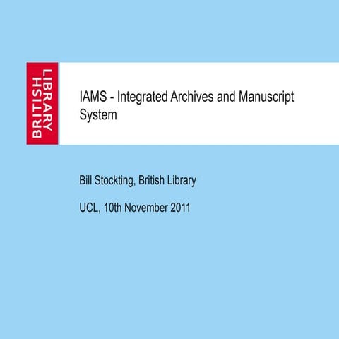 Iams ucl 2011_lecture_full