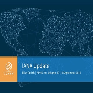 IANA Update September 2015