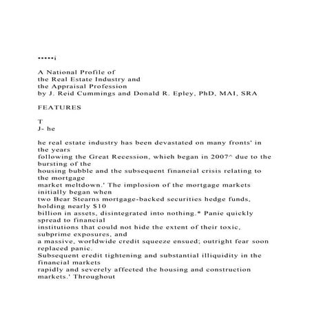 •••••iA National Profile ofthe Real Estate Industry and.docx