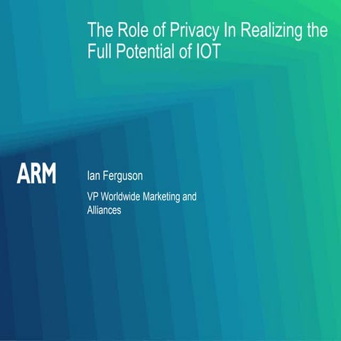 The Privacy Advantage 2016 - Ian Ferguson