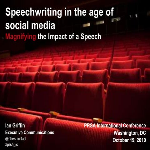 Speechwriting in the Age of Social Media