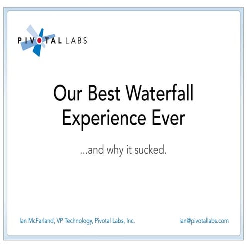 Ian McFarland, Pivotal Labs