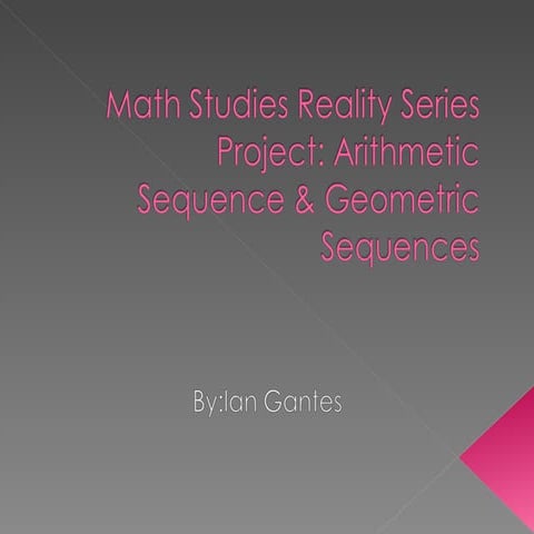 Ian reality series project