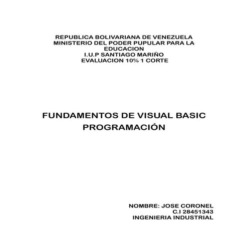 visual basic- programacion