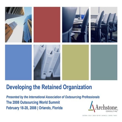 Developing Retained Organization to Support Outsourcing | PPT