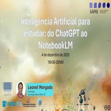 Inteligência Artificial para estudar: do ChatGPT ao NotebookLM