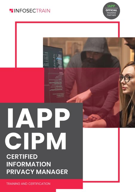 IAPP CIPM certification training Course Content PDF IAPP CIPM certification training Course Content PDF