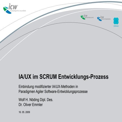 IA/ UX in Scrum Entwicklungs-Prozessen - 2009
