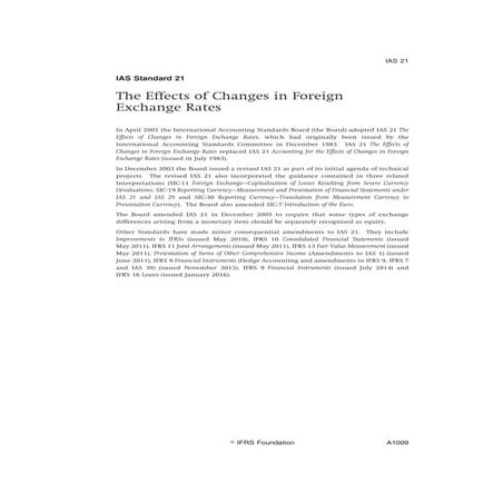 Ias 21 the effects of changes in foreign exchange rates | PPT