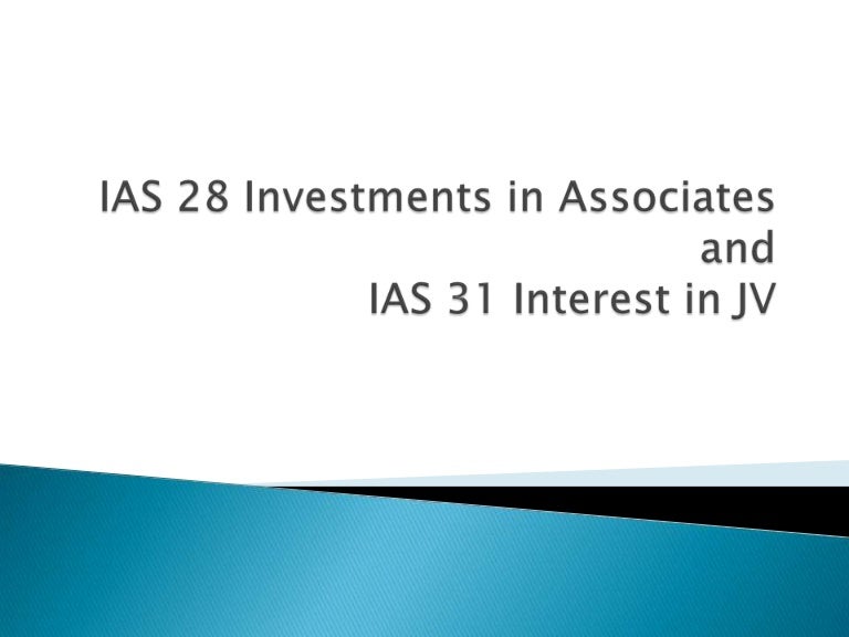 Ias 28 investments in associates