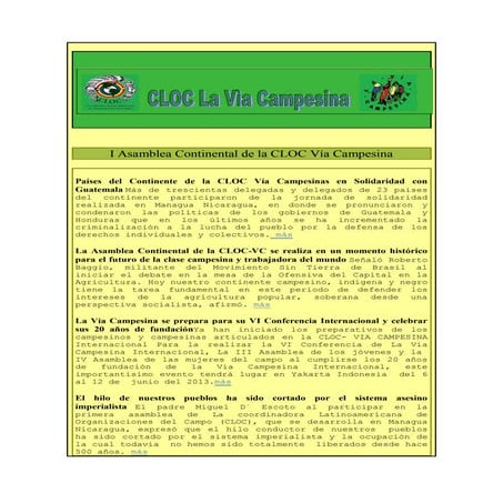 I asamblea continental de la cloc vía campesina4