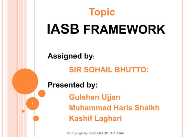 Iasb framework