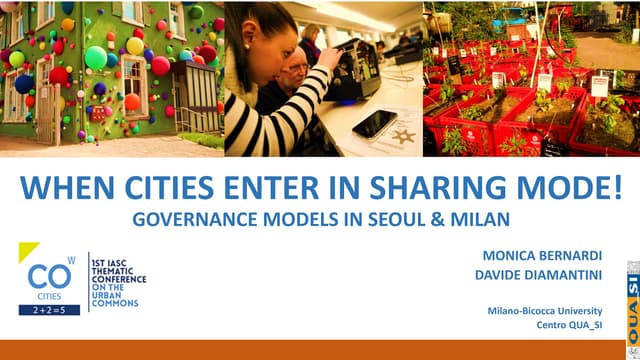 When Cities Enter in Sharing Mode!