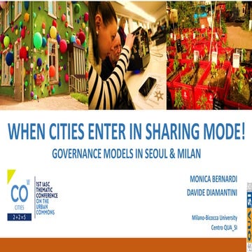 When Cities Enter in Sharing Mode!