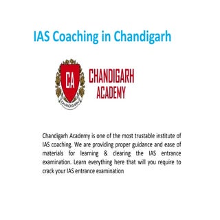 IAS Coaching in Chandigarh
