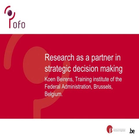 Iasia 2014 Research as a partner in strategic decision making